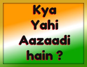 Read more about the article क्या यही आज़ादी हैं ?